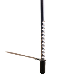 Stainless steel dual-wire cheese and cake slicer tool with non-slip rubber grip handle