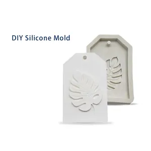 Christmas Silicone Mold DIY Plaster Resin Casting Mold Snowflake Tree Monstera Leaf Hanging Ornament Keychain Craft Mold