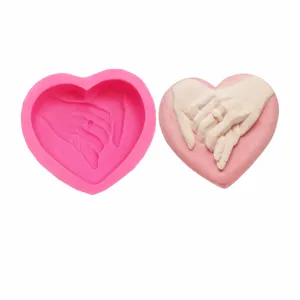 DIY heart shaped silicone mold for cake decorating with precise size and weight measurements