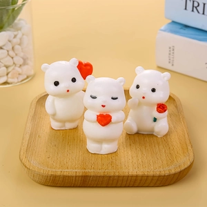 Cute Mini Bear Silicone Mold 3D Animal Shape For Candle Soap Making Chocolate Cake Decoration DIY Fondant Plaster Craft