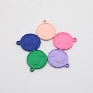 Colorful Queen Elizabeth II portrait alloy pendants for vintage DIY jewelry accessories