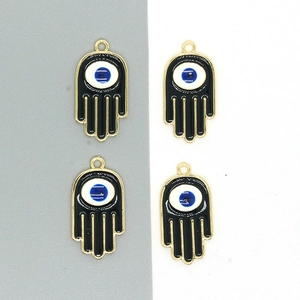 Legering Emaille Hand Van Fatima Boze Oog Hangers Voor Ketting Oorbel Sleutelhanger DIY Sieraden Maken Accessoires Charme