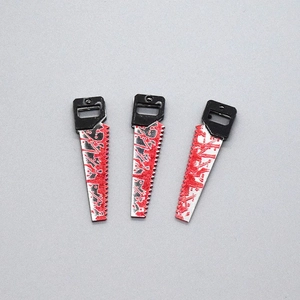 Set of 3 creative horror style handsaw charms with blood splatter for DIY Halloween jewelry