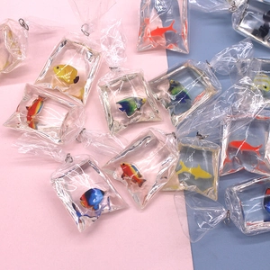 Miniature simulation tropical fish bag charms for DIY earrings and necklaces