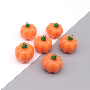 Halloween Ciondoli a Zucca Ciondoli in Resina Fai da Te per Orecchini Collana Portachiavi Forniture per Creazione Gioielli Accessori Zucca