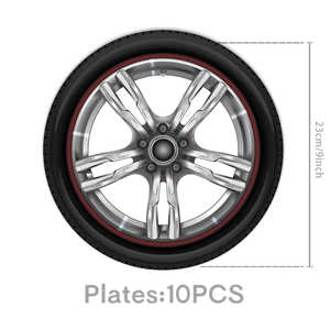 Set of 10 car tire themed 9-inch disposable plates for racing birthday party supplies