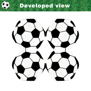 Soccer ball pattern paper napkins for sports themed party decorations and table settings