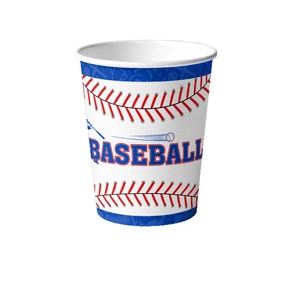 Pappbecher mit Baseball-Motiv für Jungen-Geburtstagspartys und Sport-Event-Dekoration