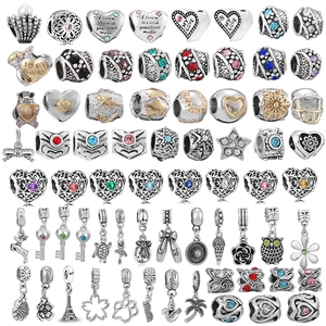 Alloy Rhinestone Enamel DIY Charm Pendants For Bracelet Necklace Making Fashion Retro Jewelry Beads Accessories For Women