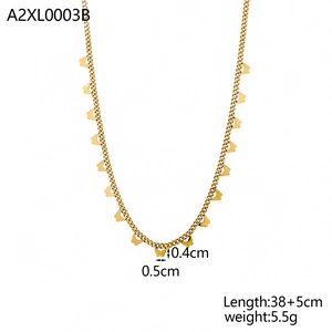 Golden handmade beaded necklace with delicate butterfly charms and layered metal chain design