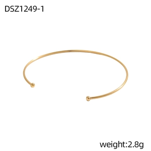 Minimalistisches Goldarmband mit Kugelenden, Gewicht 2.8g für den Alltag