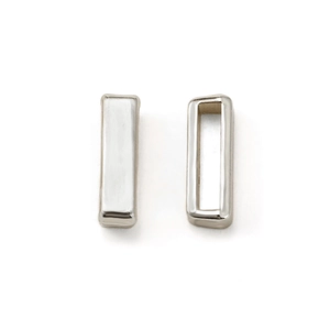 Clip Stopper in Lega Rettangolare da 10mm Per Bracciali a Maglia DIY Creazione di Gioielli Perline Distanziatrici Oro Rosa Argento Oro