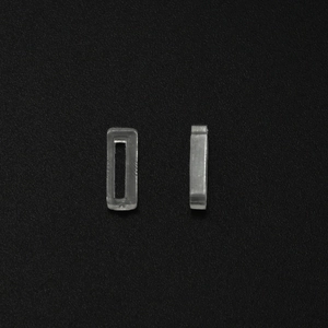 Fermi rettangolari trasparenti per bracciali a maglia con larghezza 8-10mm