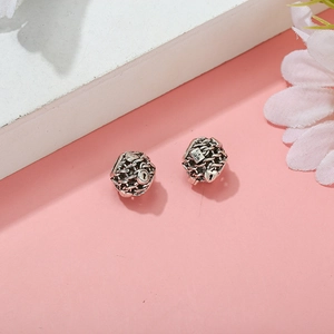 Alloy Rhinestone Hollow Heart Star Charm Beads For DIY Bracelet Necklace Making Enamel Pave Jewelry Accessories Women