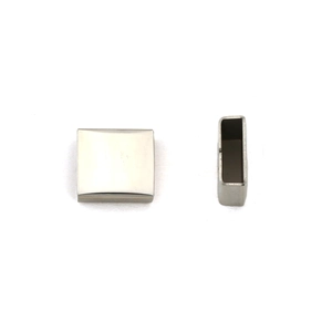 Boucle en acier poli pour bracelet à mailles 10 mm et connecteurs de bracelet de montre