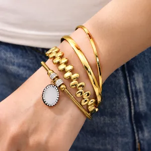 Minimalistisches Edelstahl Armband Mit Magnetverschluss Für Damen Personalisiertes Strass Eingelegtes Armreif Europa Stil Schmuck Geschenk