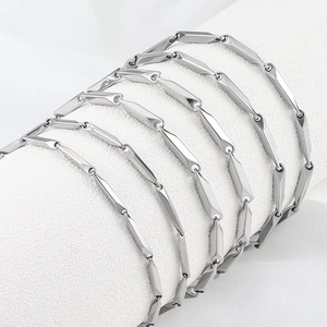 Edelstahl DIY Schmuckherstellung Kette Twist Kettenglied Für Minimalistische Halskette Armband Erkenntnisse Silber Farbe Handwerk Zubehör