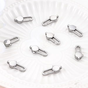Polished 304 Stainless Steel Rectangular Lobster Clasp 20mm DIY Jewelry Accessories For Necklace Bracelet Making Connector Finding