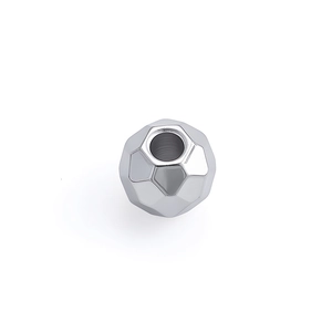 Polished hammered stainless steel spacer beads for DIY jewelry making and craft projects