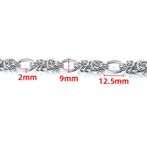 Handgefertigte Edelstahl DIY Kettenglieder mit 2mm Breite und 12,5mm Länge Gliedern