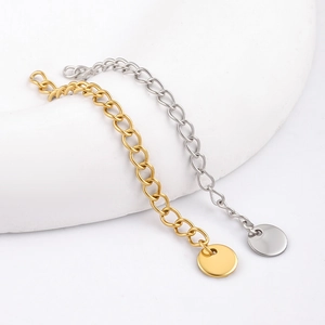 5 cm lange Verlängerungsketten aus Edelstahl in Gold und Silber für DIY-Schmuck