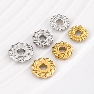 304 Roestvrij Stalen Afstandskralen Vacuüm Verguld Goud Zilver Gepolijste Losse Kralen Voor DIY Sieraden Maken Armband Ketting