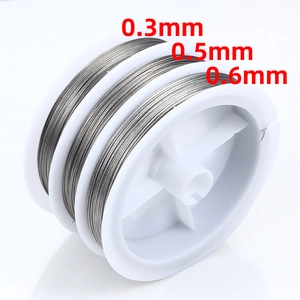 Silberner Perlendraht für Schmuckherstellung in den Größen 0,3mm, 0,5mm und 0,6mm