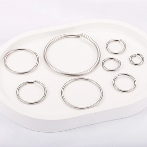 High Shine Stainless Steel Open Jump Rings For Jewelry Making DIY Metal Connection Circles For Necklace Bracelet Accessory
