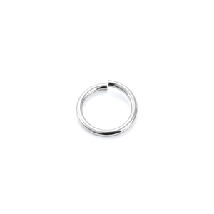 Polished silver stainless steel open jump rings for DIY necklace and jewelry making