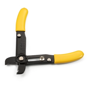 Pince à bijoux DIY en acier inoxydable pour ouvrir les chaînes avec poignée jaune et ressort