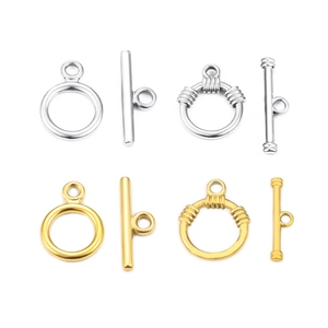 Fermoirs à Bascule en Acier Inoxydable Plaqué Or Argent sous Vide Boucles OT Connecteurs de Bijoux pour Création Collier Bracelet DIY