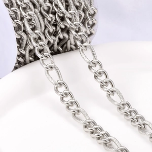 Roestvrij Staal 3 Tot 1 Figaro Ketting Getextureerde Gepolijste Schakels Voor DIY Sieraden Maken Hip Hop Ketting Sieraden Accessoire