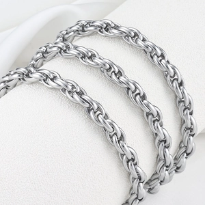 Hochwertige 304 Edelstahl 6mm Seilkette Für DIY Schmuckherstellung Poliert Minimalistische Halskette Armband Findings Kette