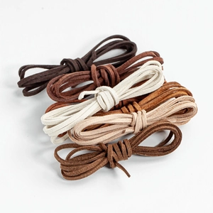 Handmade Suede Cotton Braided Rope Waxed Cord For DIY Jewelry Making Accessories Bracelet Necklace Weaving String Minimalist Vintage Rope