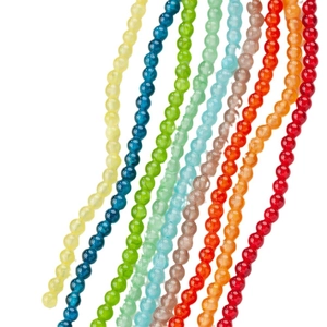 Polished colorful natural ice jade beads for DIY handmade bracelets and necklaces