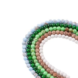 Perle di agata naturale lucide 4-12mm in vari colori per la creazione di gioielli