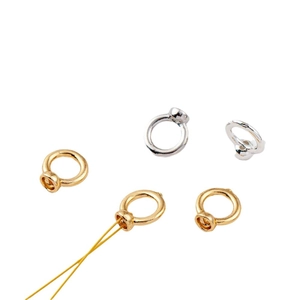 Polished 18k gold and silver jewelry connectors for DIY bracelets and necklace making