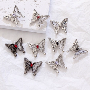 Legierung Schmetterling Perlen Mit Strass Für DIY Schmuckherstellung Handgefertigte Armband Halskette Zubehör Perlen