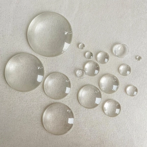 Cabochon rotondi in vetro trasparente di varie dimensioni per gioielli e collane fai-da-te