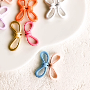 Perline a fiocco in lega colorata in tonalità caramella per gioielli e braccialetti fai da te