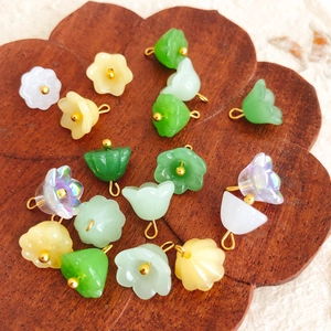 Pendentifs fleurs de muguet en résine pour la fabrication de bijoux DIY en plusieurs couleurs