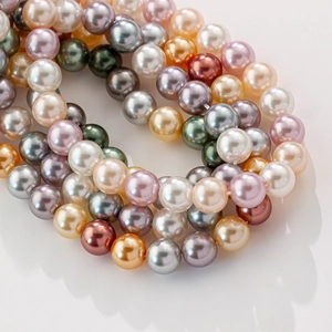Perles de perles d'imitation rondes multicolores 4-12mm pour bijoux DIY et colliers