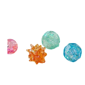 Colorful resin thorny balls and irregular beads set for DIY handmade accessories
