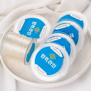 Transparent elastic beading thread rolls in 0.6mm to 0.8mm for DIY jewelry making