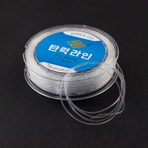 1.0mm transparent elastic stretch cord for jewelry DIY making on a clear plastic spool