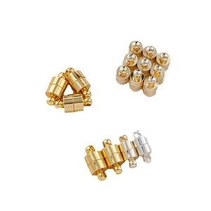 14K gold plated magnetic clasps in gold and silver for DIY bracelet and necklace jewelry