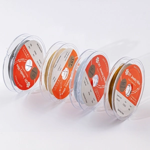 Fil de perlage en acier inoxydable 0,3mm revêtu de nylon 7 brins pour bijoux DIY