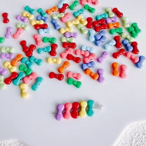 Bunte Macaron Acryl Schleifenperlen für DIY Schmuckherstellung und Bastelzubehör Basteln