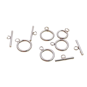 Polished stainless steel OT toggle clasp set for DIY jewelry bracelets and necklaces
