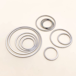 Minimalist Stainless Steel Round Circle Pendant For DIY Jewelry Making Geometric Polished Silver Accessories For Women